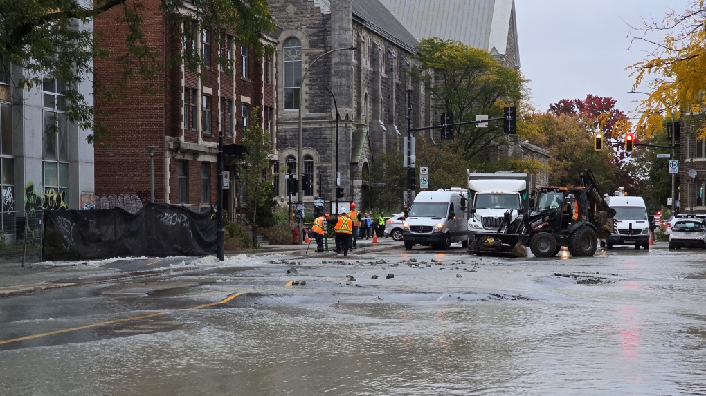 Bris D Une Conduite D Eau Inondation Majeure Sur Le Plateau Mont Royal