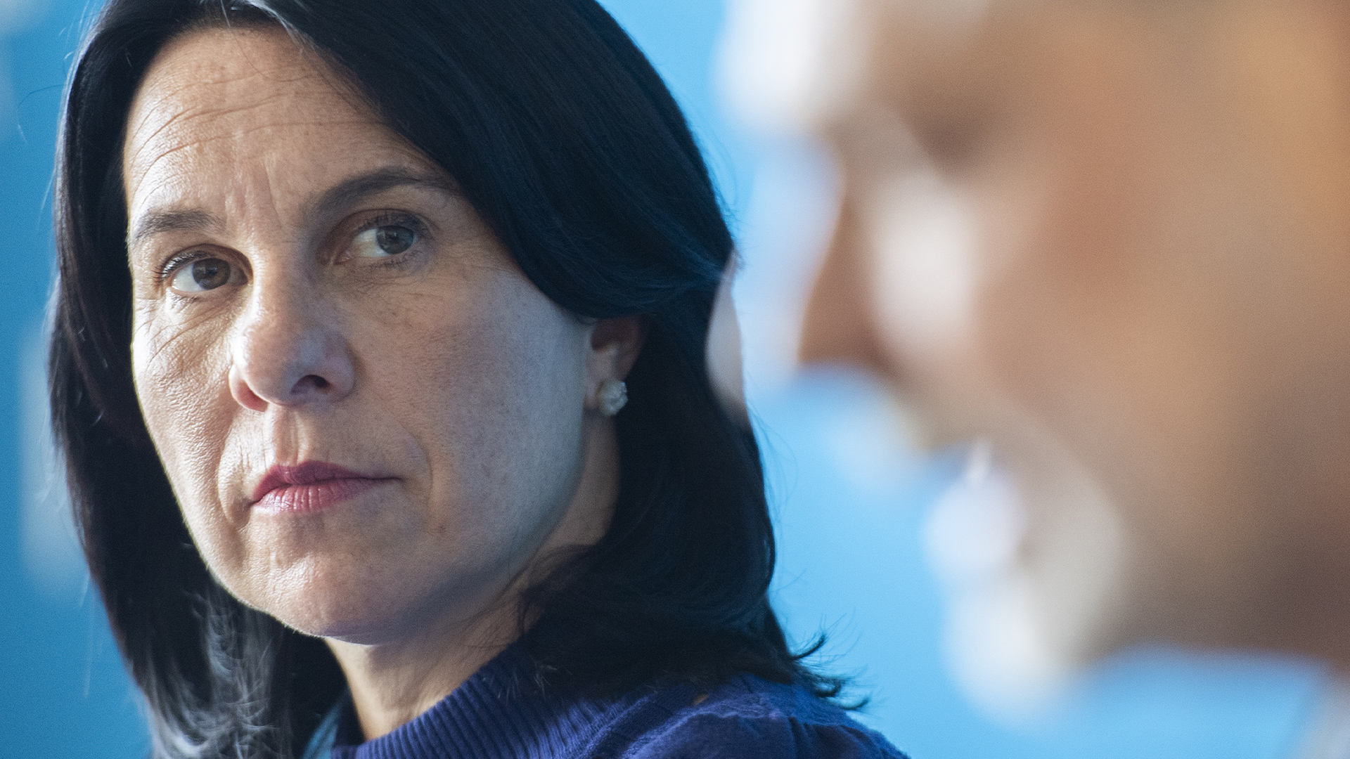 La mairesse de Montréal Valérie Plante lors d'un point de presse en 2021.