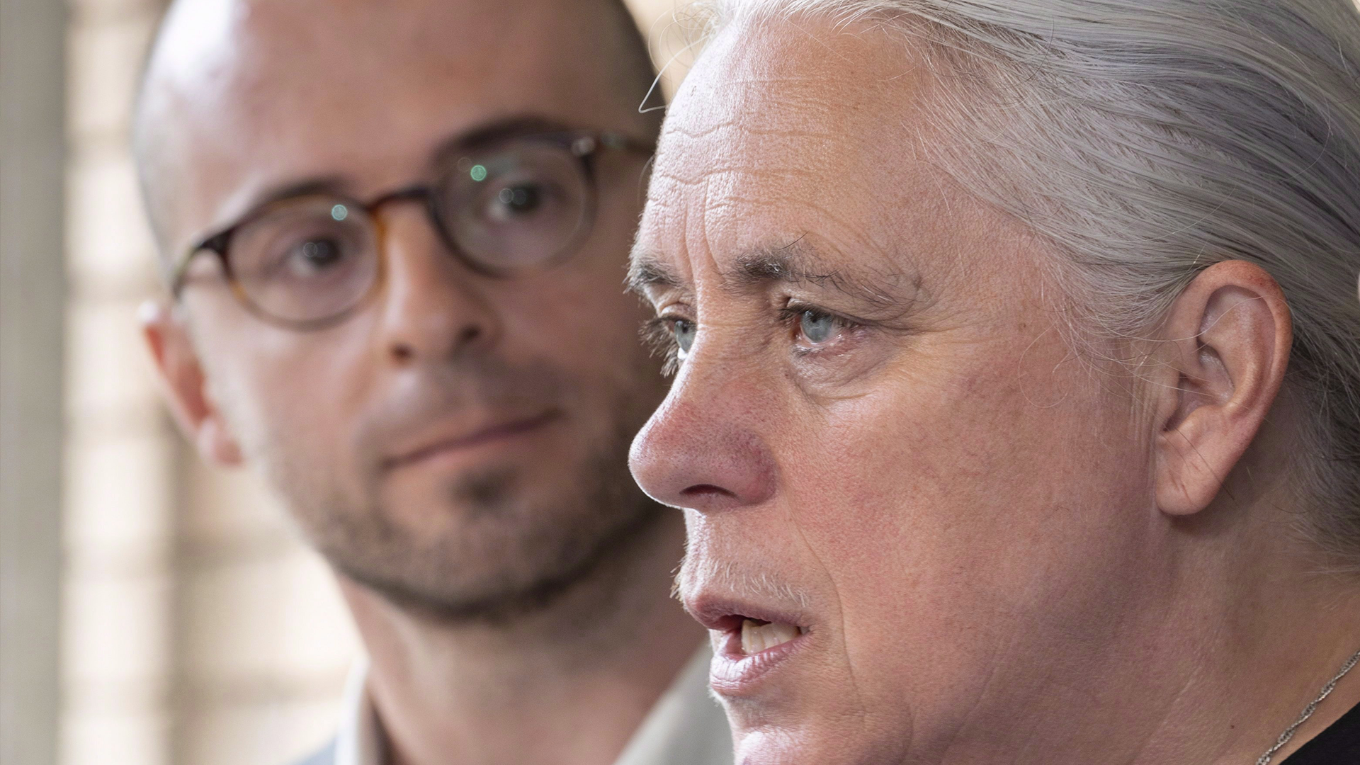 Sol Zanetti et Manon Massé, de Québec solidaire. 