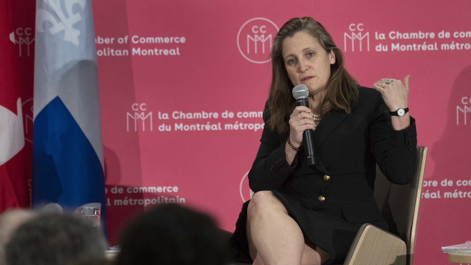 La ministre des Finances, Chrystia Freeland