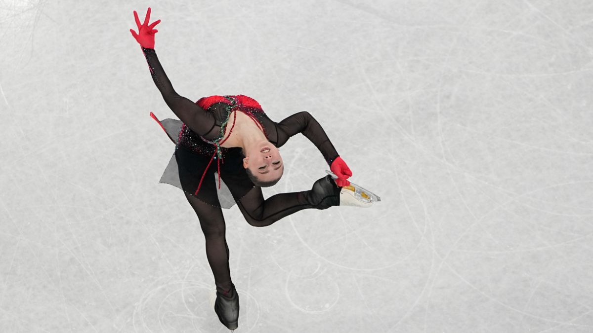 Kamila Valieva, du Comité olympique russe, a participé au programme libre féminin lors de la compétition de patinage artistique des Jeux olympiques d'hiver 2022.