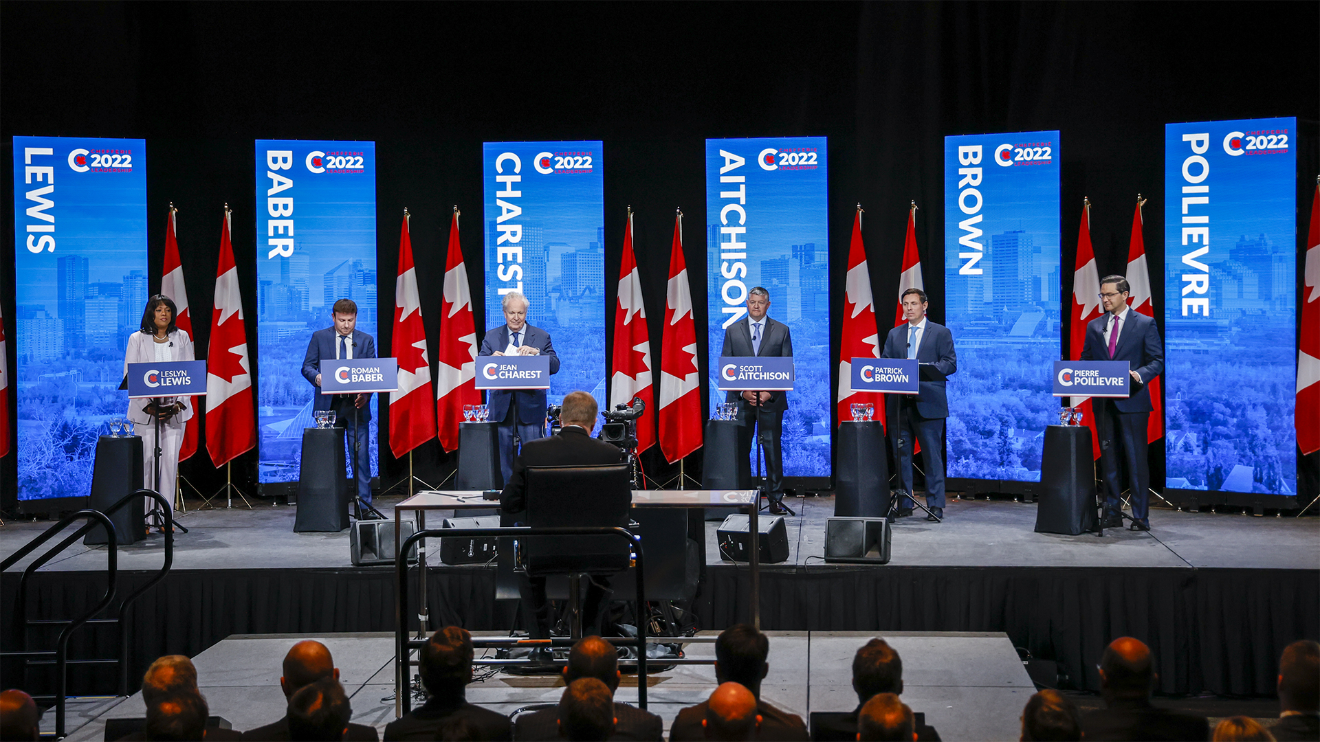 Les candidats de la course à la chefferie du Parti conservateur du Canada.