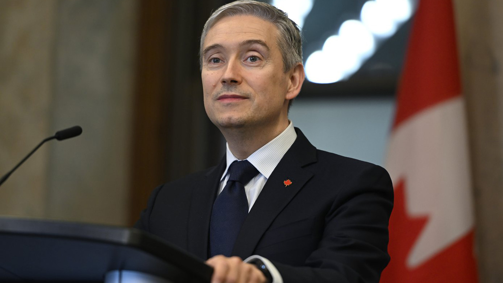 Le ministre de l'Innovation, de la Science et de l'Industrie, François-Philippe Champagne. 