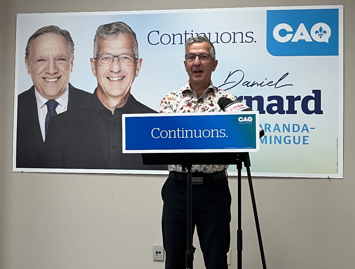 Daniel Bernard, candidat de la CAQ dans Rouyn-Noranda-Témiscamingue