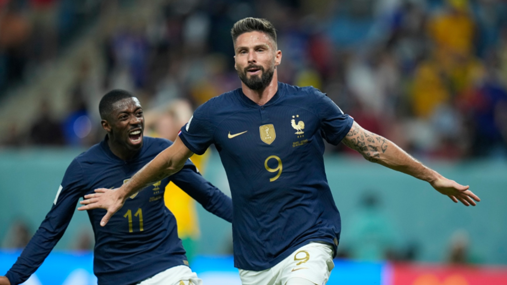 La France, championne du monde en titre, a réussi son entrée dans le Mondial en battant l'Australie 4-1 mardi à Doha.