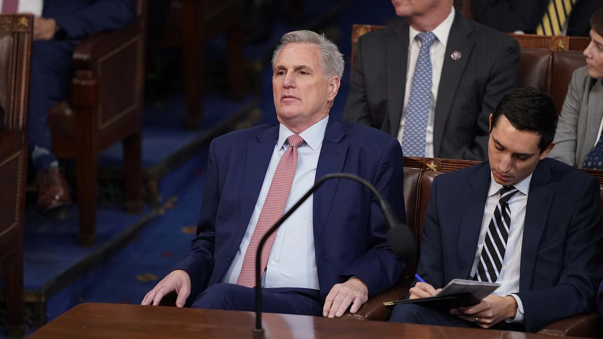  En tout, 19 républicains ont privé Kevin McCarthy (photo) de leur appui.