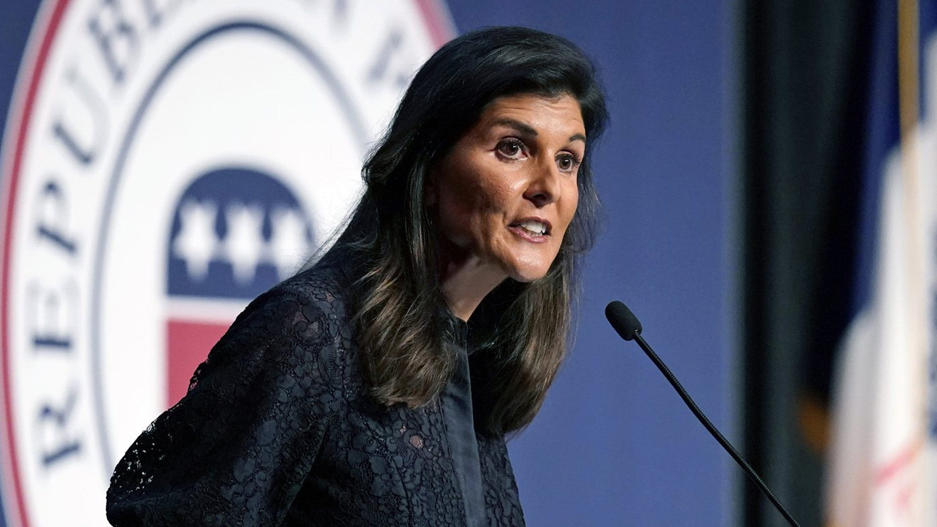 Nikki Haley, ancienne ambassadrice des Nations Unies et ancienne gouverneure de Caroline du Sud, prend la parole lors du dîner Lincoln du Parti républicain de l'Iowa, le 24 juin 2021, à West Des Moines, Iowa. Haley se rapproche de l'officialisation de sa campagne présidentielle. Le mercredi 1er février 2023, les partisans de l'ancien gouverneur de Caroline du Sud recevront une invitation par e-mail à un événement de lancement le 15 février à Charleston, au cours duquel elle prévoit d'annoncer sa campagne, selon une personne familière avec les plans mais non autorisée. parler publiquement d'eux.