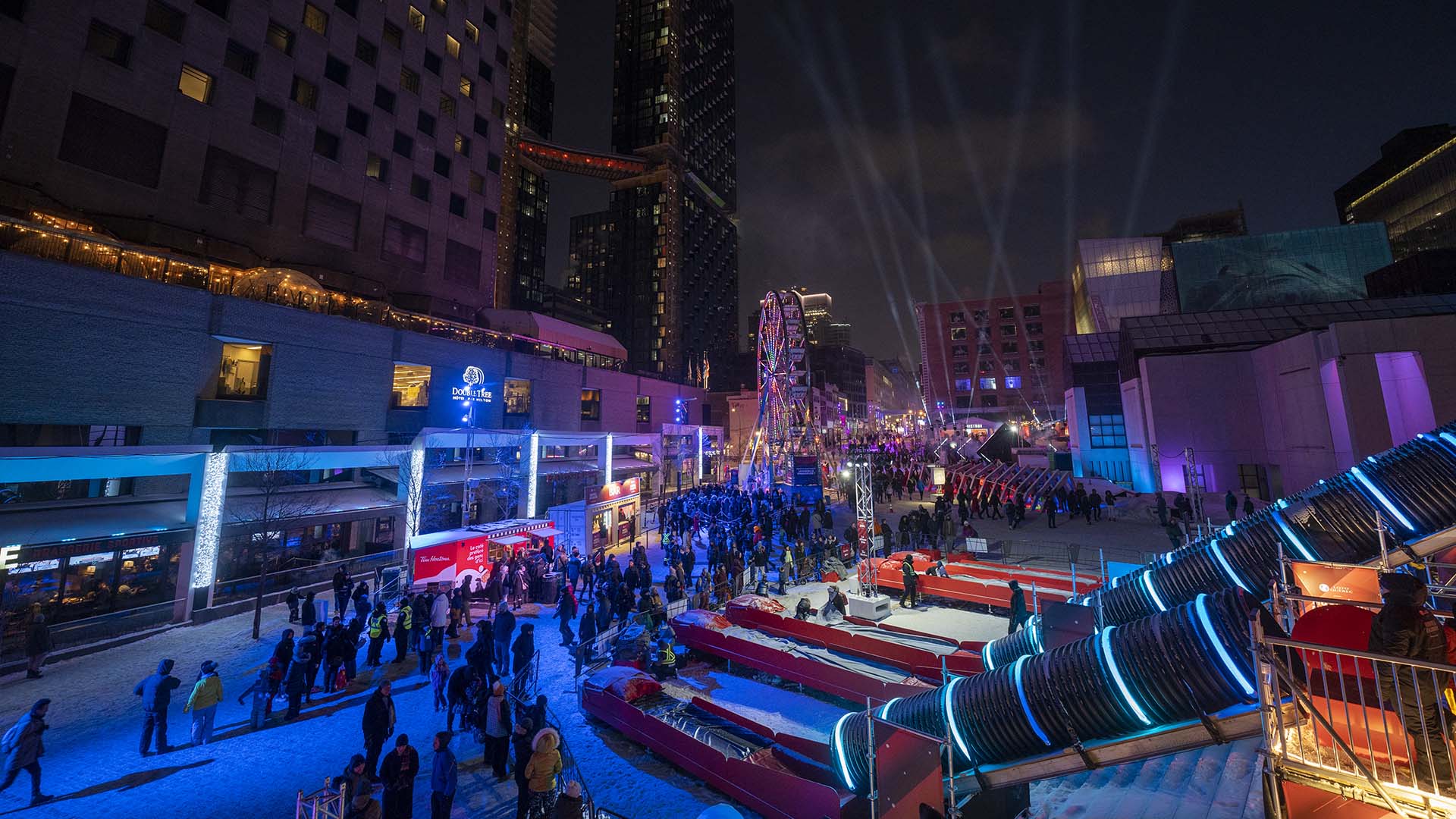 Place des festivals à Montréal, le 25 février 2023.