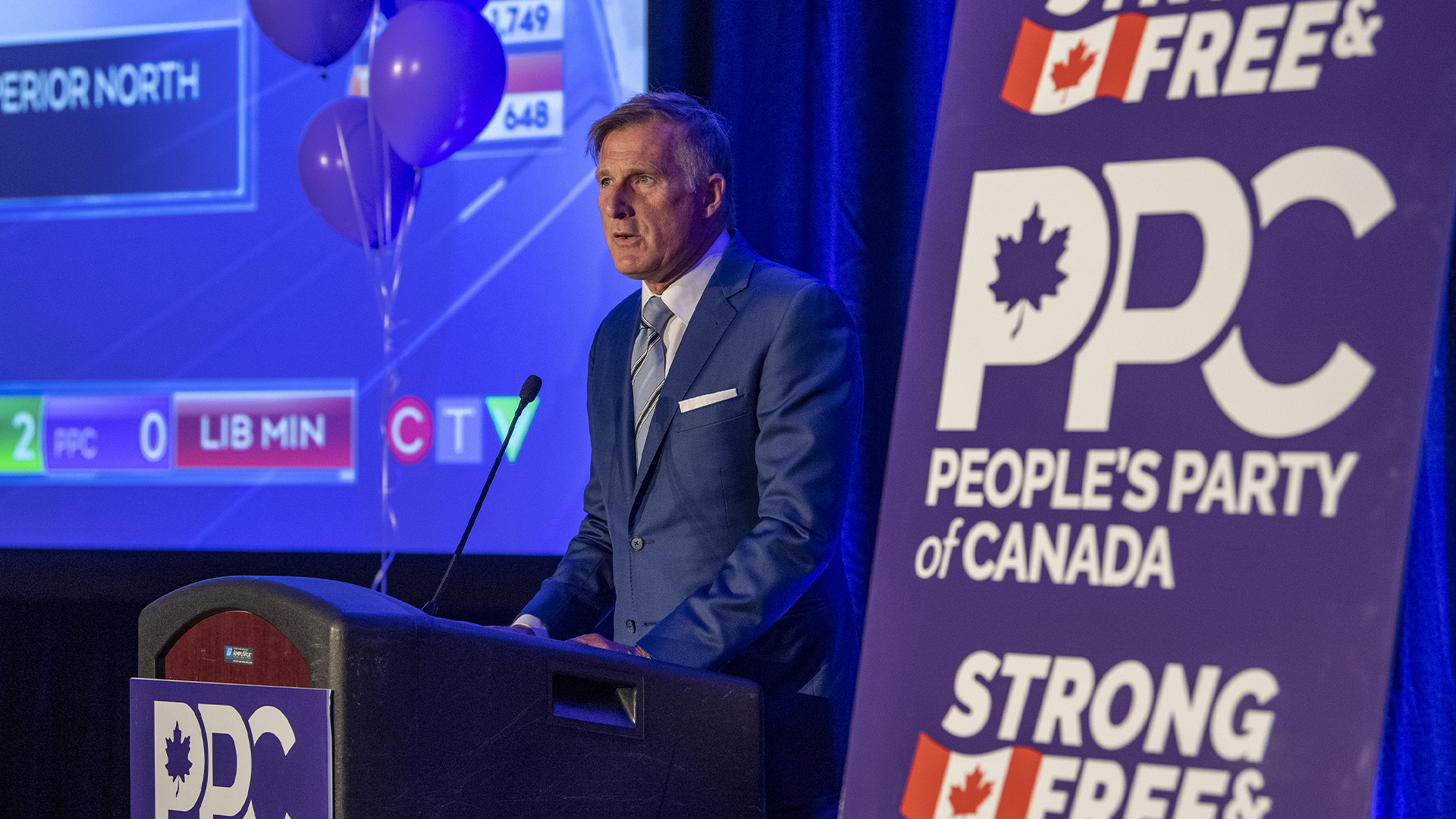 Le chef du Parti populaire du Canada (PPC), Maxime Bernier