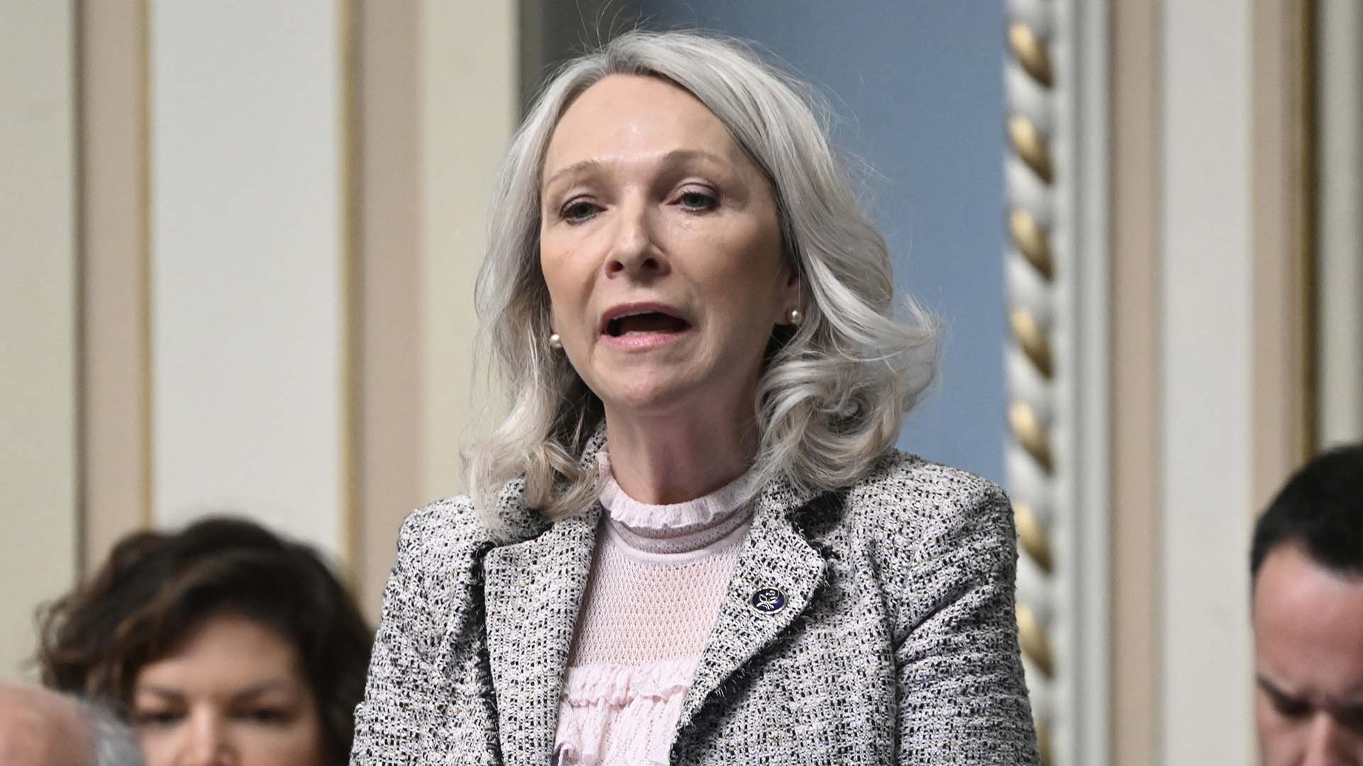 Sonia Bélanger, ministre déléguée à la Santé et aux Aînés, à l'Assemblée nationale le 9 mai 2023.