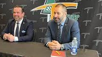 Dany Marchand et Maxime Desruisseaux des Foreurs de Val-d'Or