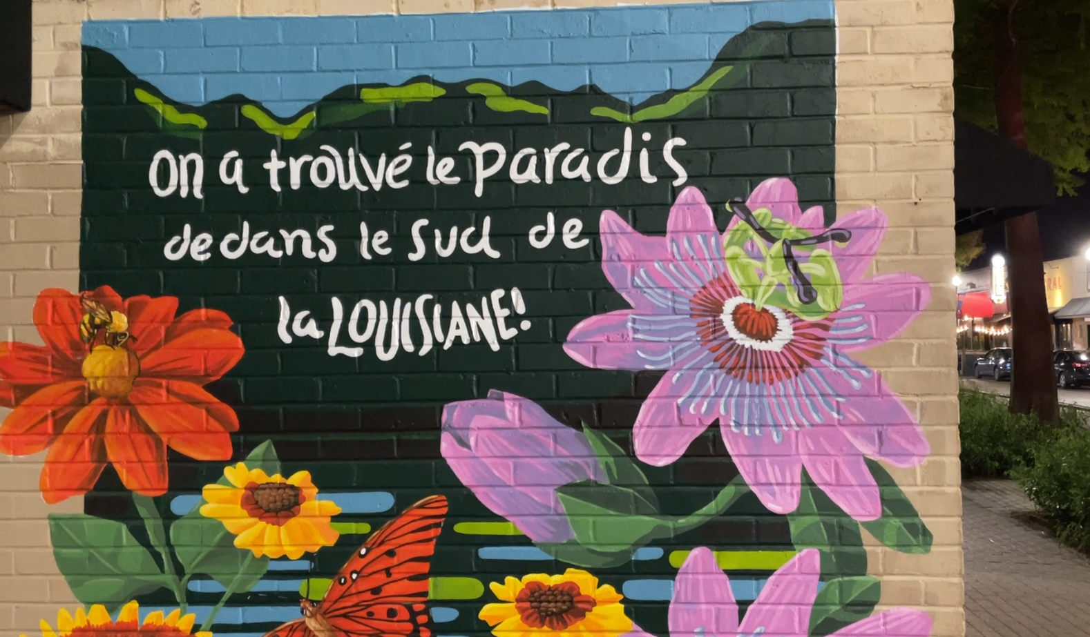 Une murale au coeur de Lafayette.