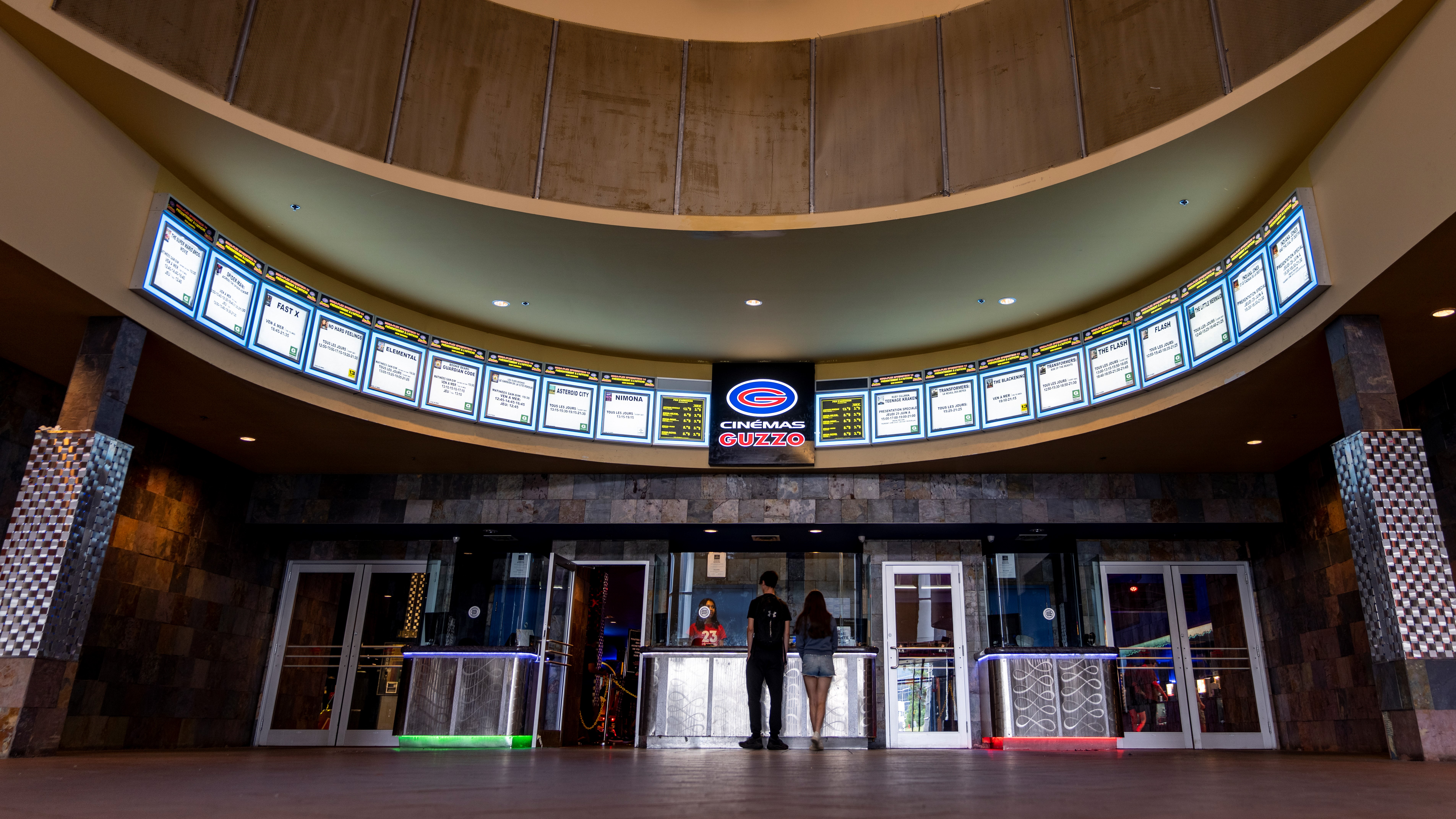 Un cinéma Guzzo, à Montréal, 27 juin 2023.