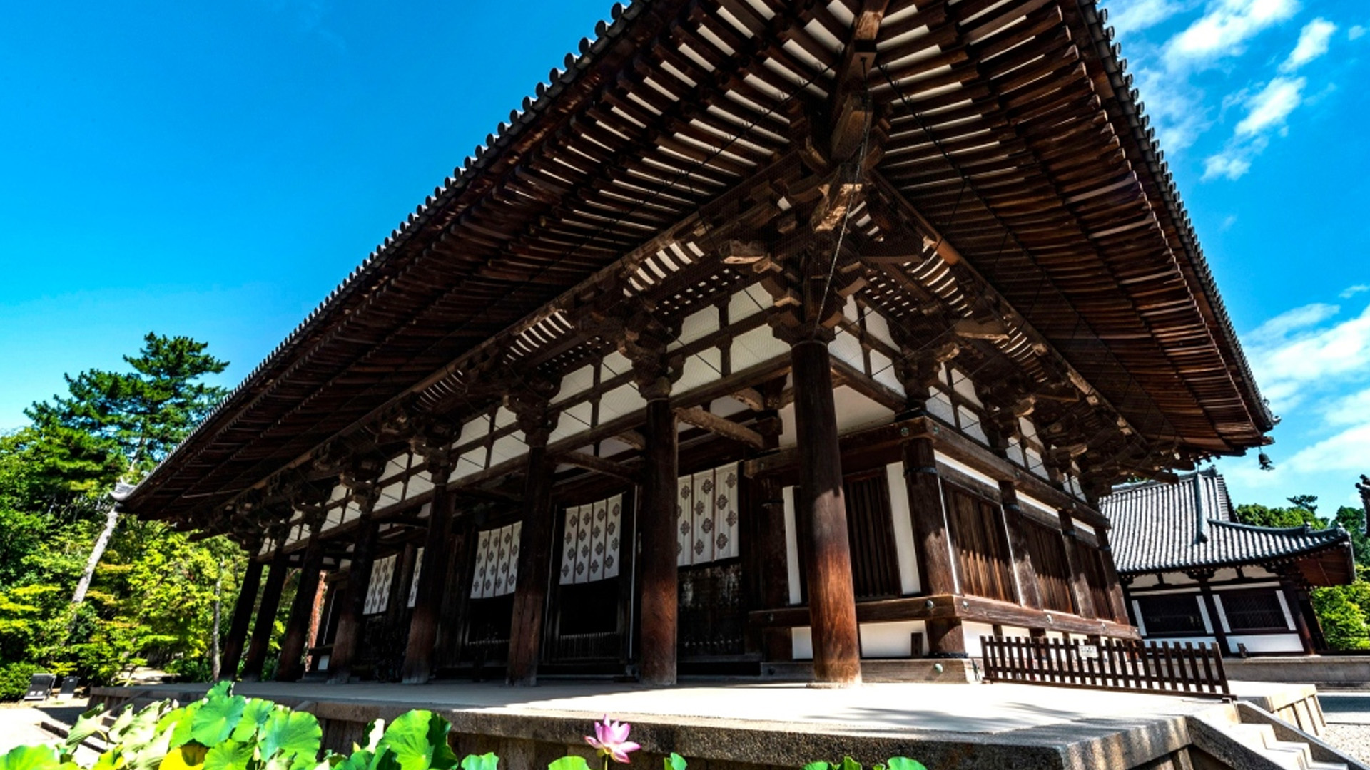 Photo du templs Toshodai-ji de Nara, au Japon.