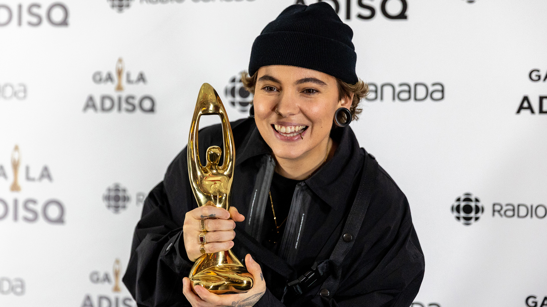 Roxane Bruneau au gala de l'ADISQ à Montréal en novembre 2022.