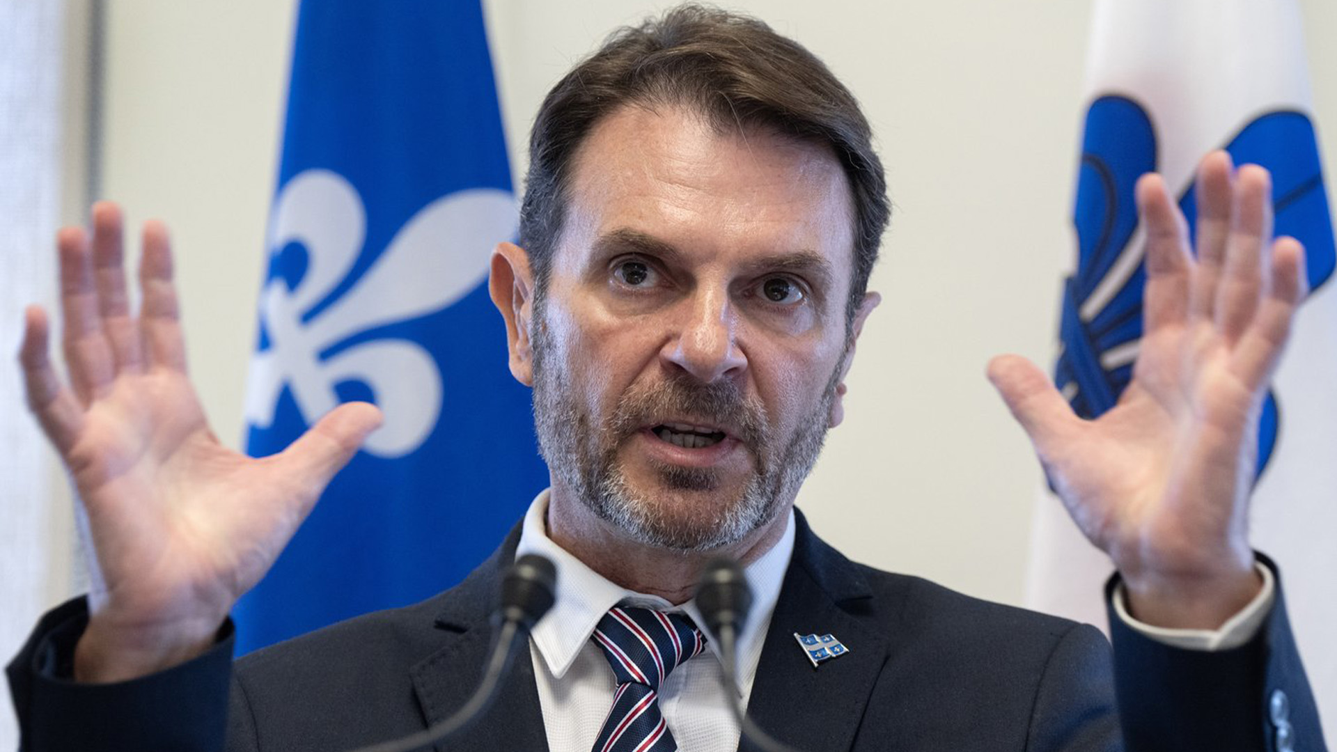 Le ministre de la Sécurité publique du Québec, François Bonnardel. 