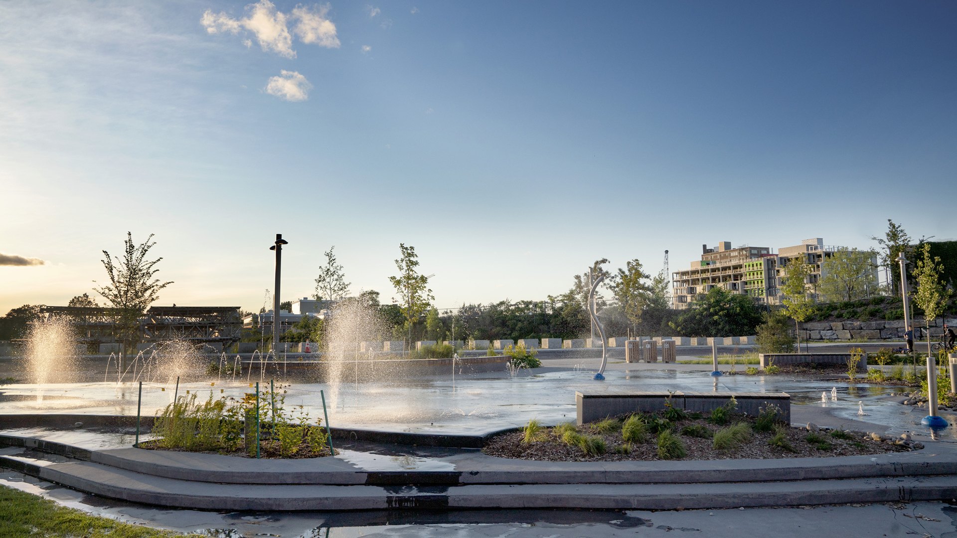 Le parc Pierre-Dansereau, parc éponge à Outremont. Photo non datée.