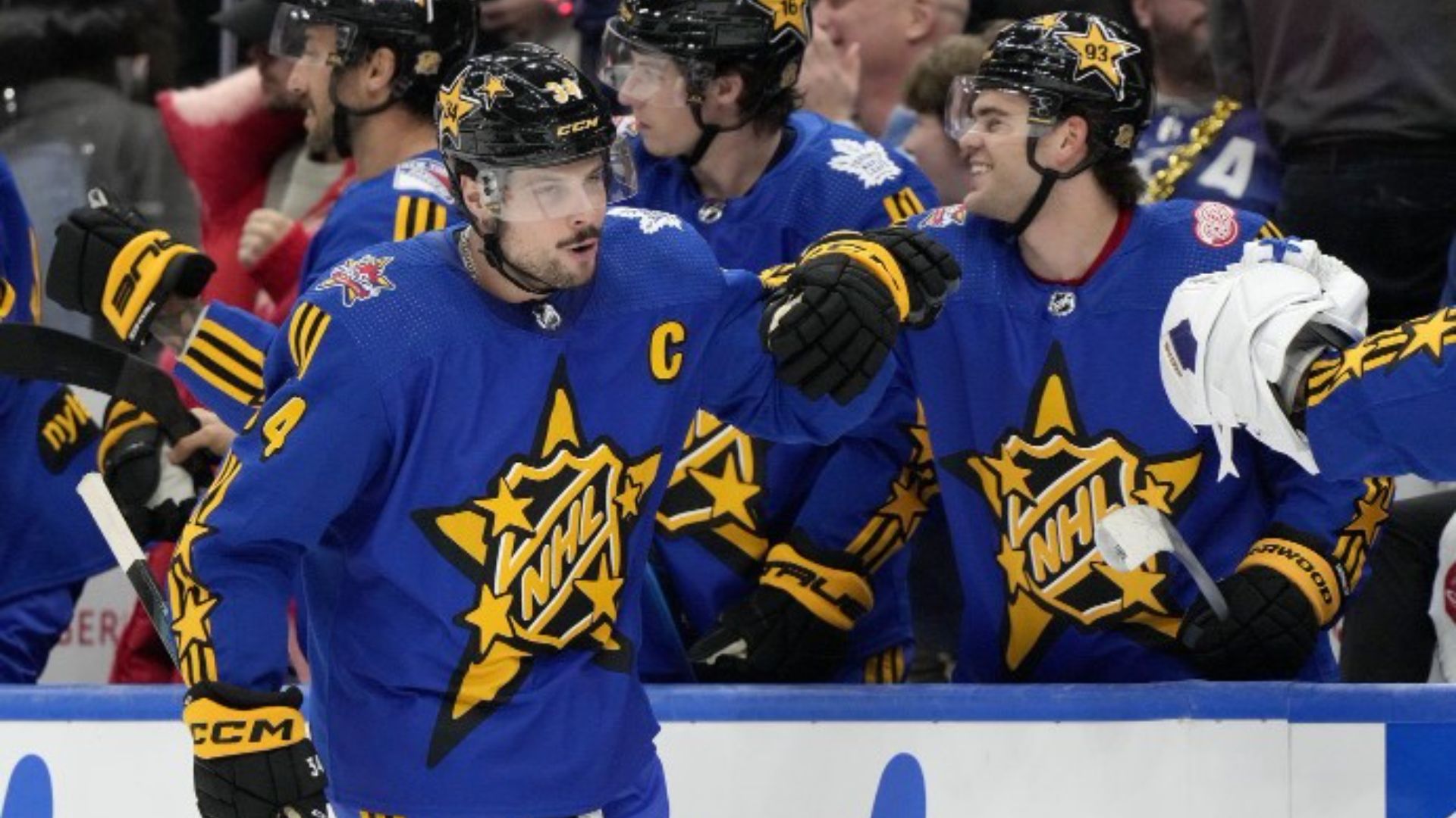 C'est Auston Matthews, un des favoris de la foule, qui s'est démarqué au Scotiabank Arena.