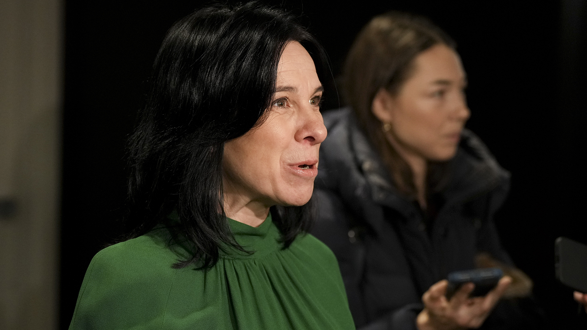 La mairesse de Montréal, Valérie Plante, lors d'un point de presse en marge de la retraite du cabinet du gouvernement fédéral à Montréal, en janvier 2024.