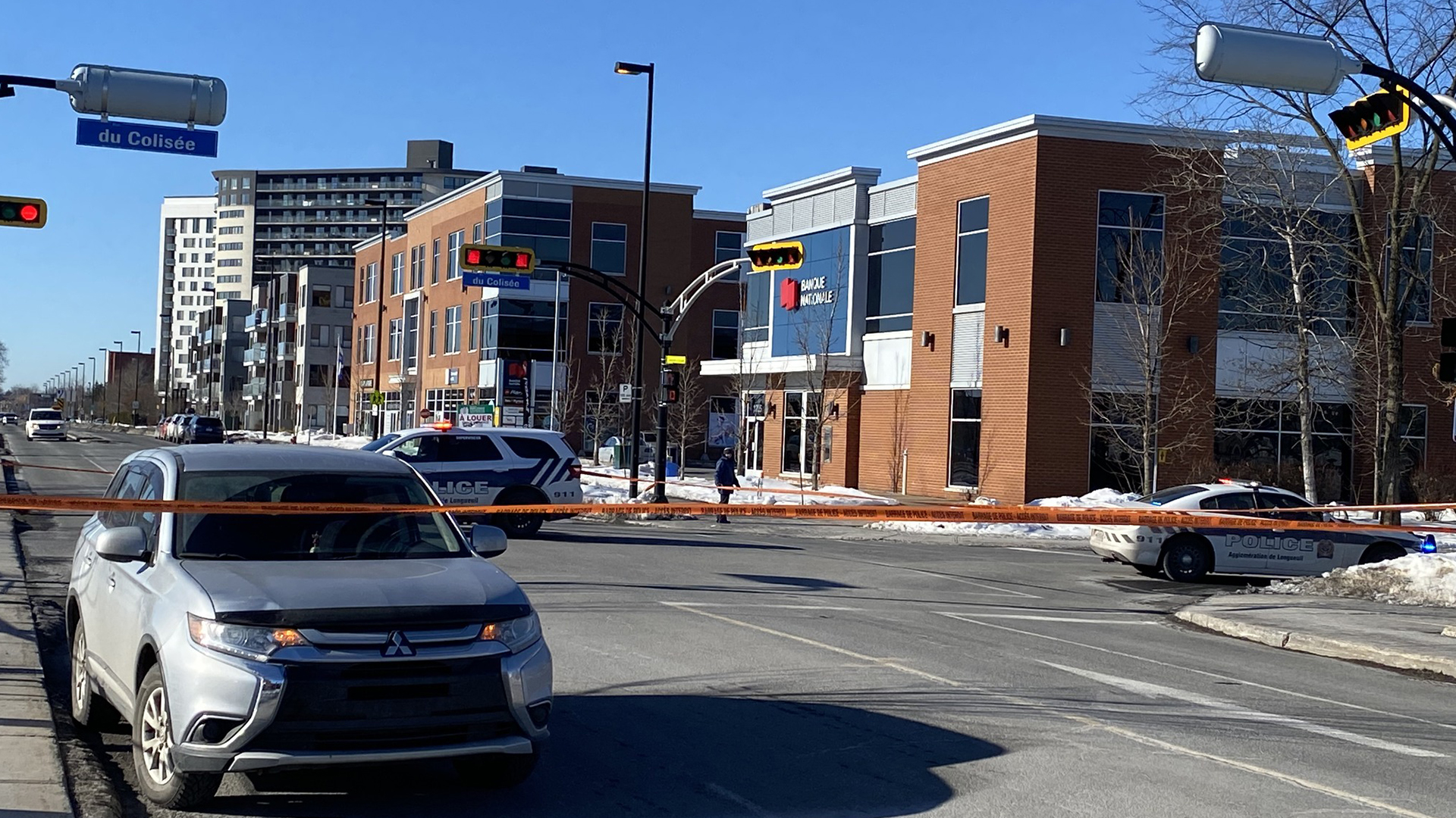 L'accident est survenu vers 8h40 sur le chemin Du Tremblay à la hauteur de la rue du Colisée.