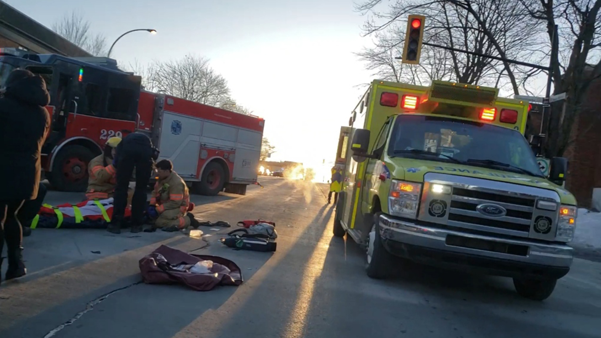 Une femme de 45 ans a été happée par un véhicule, dans l’arrondissement Rosemont, le 6 février 2024.