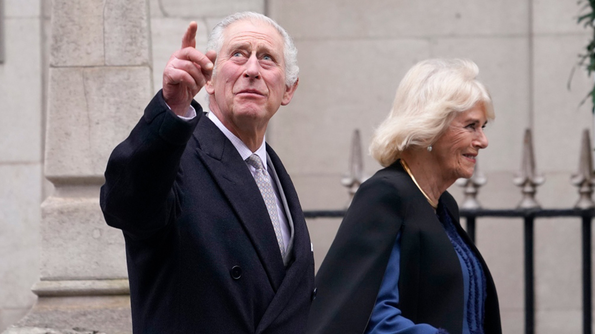 Le roi Charles III et la reine Camilla quittent la London Clinic dans le centre de Londres, lundi 29 janvier 2024. 