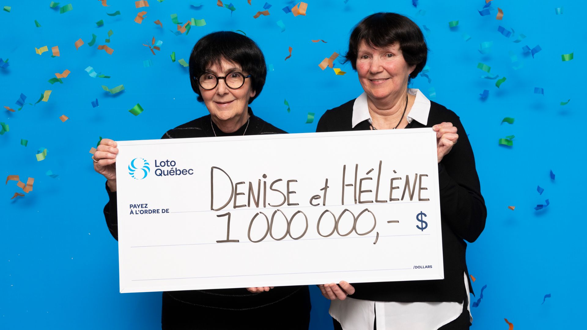 Les soeurs Denise et Hélène Gaulin, plus riches de 1 million de dollars.