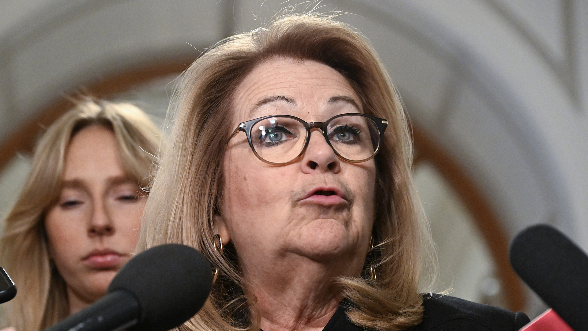 Suzanne Roy, ministre de la Famille, à l'Assemblée nationale en février 2024.