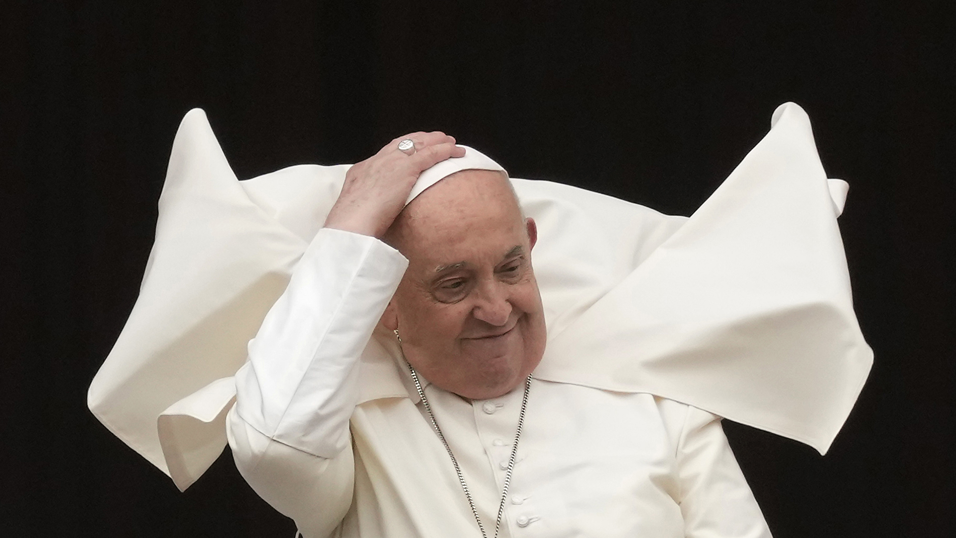 Le pape François lors de son allocution de Pâques au Vatican, le 31 mars 2024.