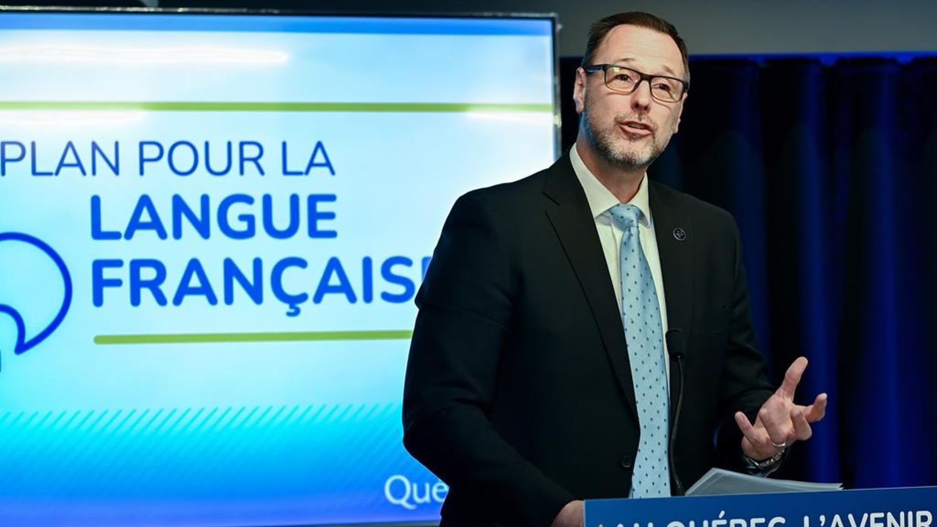 Le ministre de la Langue française, Jean-François Roberge