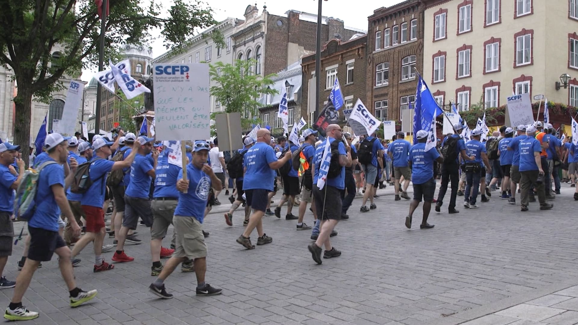 Les employés manuels de la Ville de Québec sont descendus plusieurs fois dans la rue au cours des derniers mois.