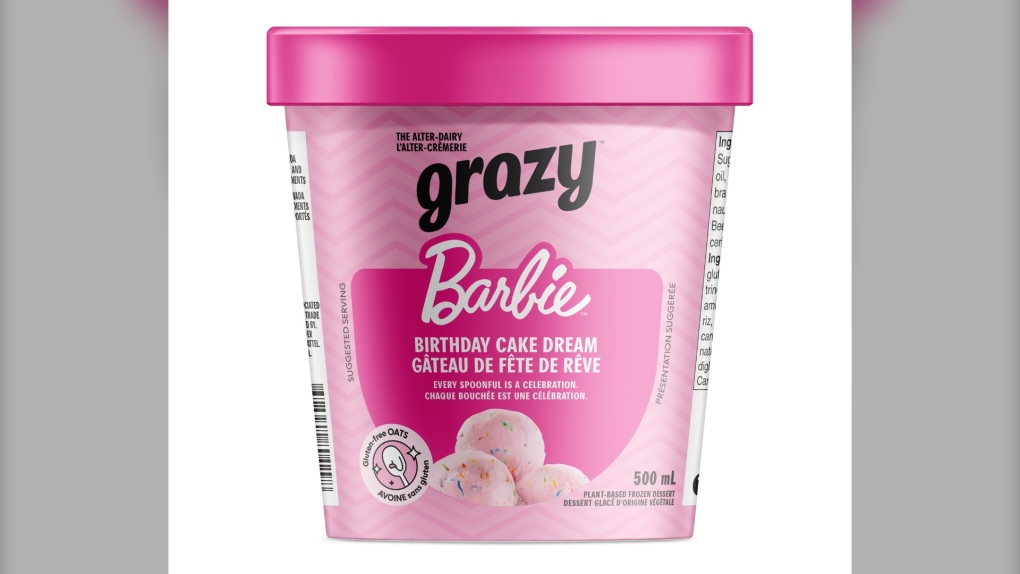 Le nouveau dessert glacé, Barbie X Grazy Birthday Cake Dream, est disponible dans plus de 500 points de vente au Québec.