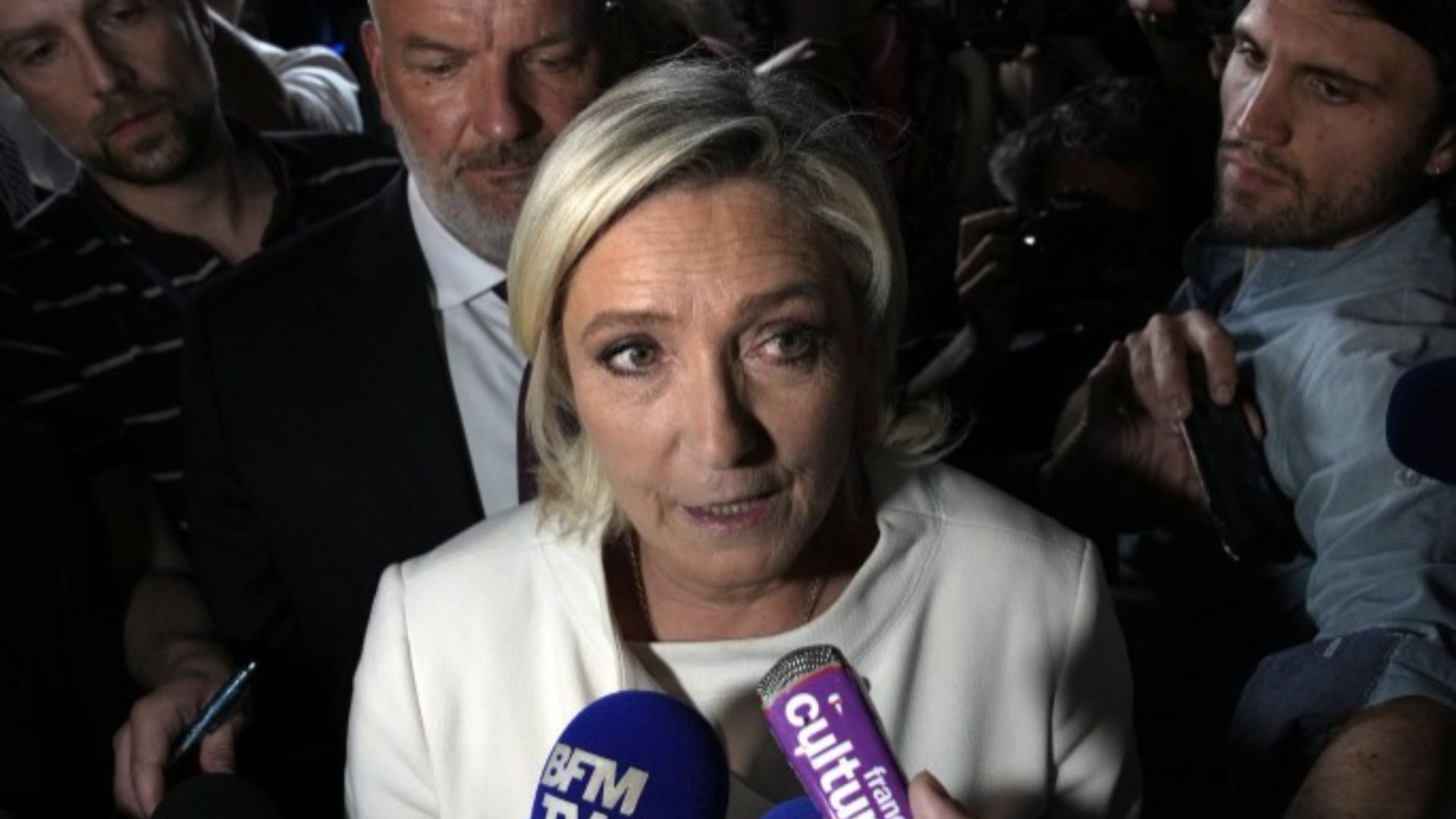La cheffe du Rassemblement national, Marine Le Pen