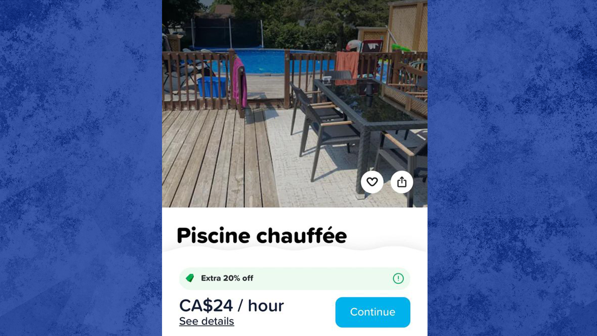 Une propriétaire de Repentigny a vécu une mésaventure, alors que quelqu'un a mis sa piscine à louer sans son consentement.