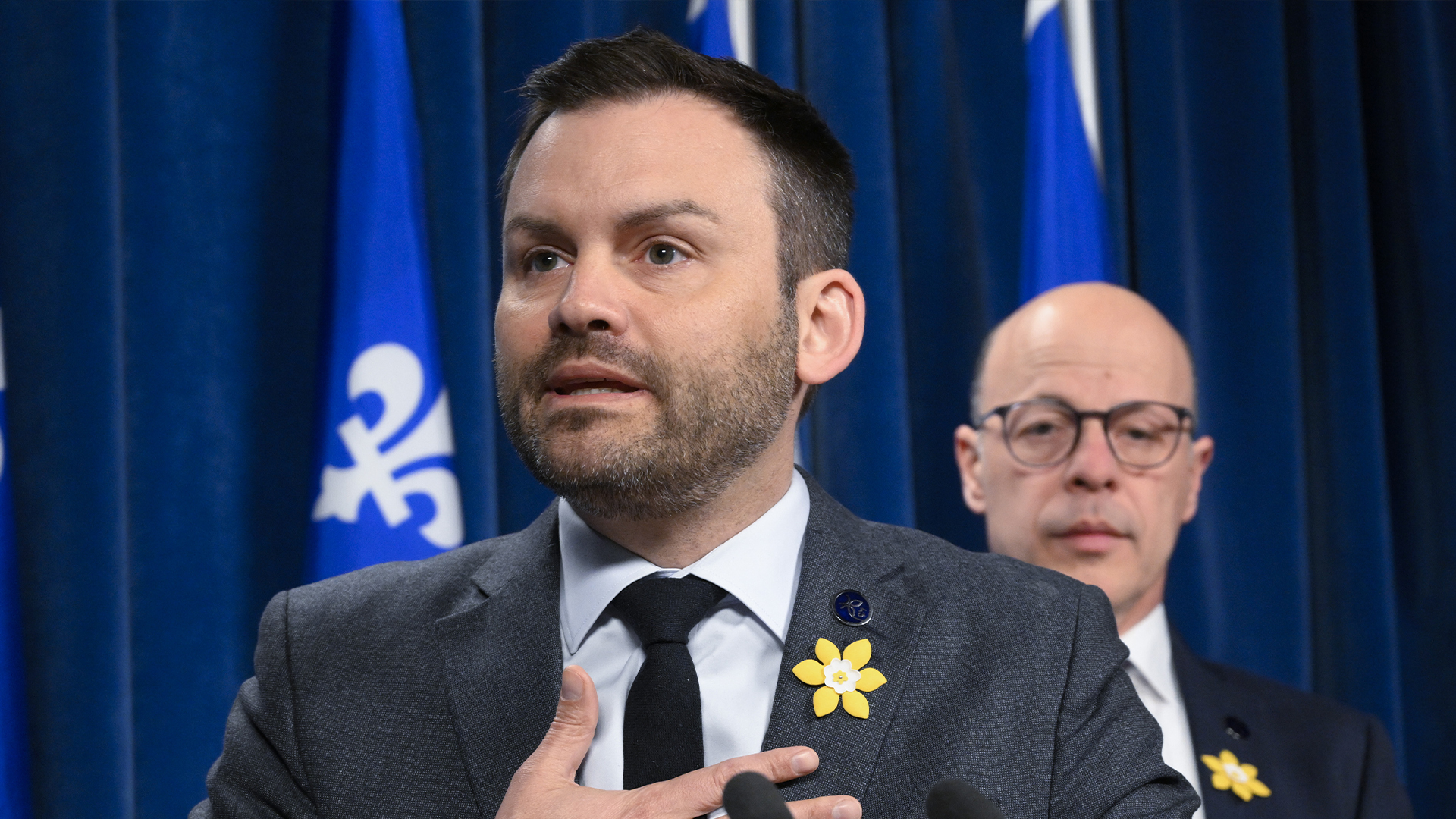 Le chef du Parti québécois, Paul St-Pierre Plamondon.