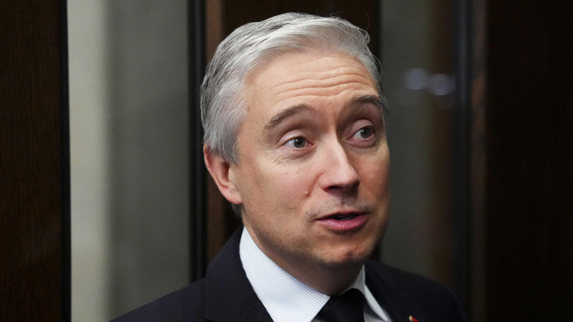 Le ministre de l'Industrie, François-Philippe Champagne, alors qu'il se rendait à la Chambre des communes, le 23 octobre dernier. 