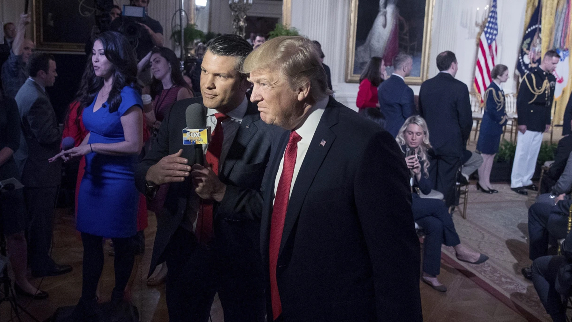 Donald Trump et  Pete Hegseth- archives