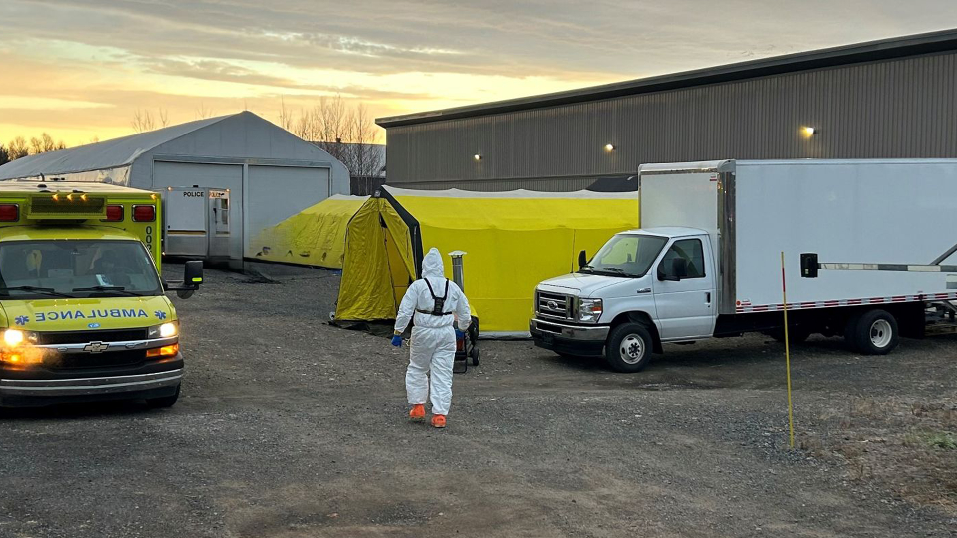 Perquisitions à Pierreville et Sorel-Tracy en matière de fabrication de drogues de synthèse, mardi le 26 novembre 2024.