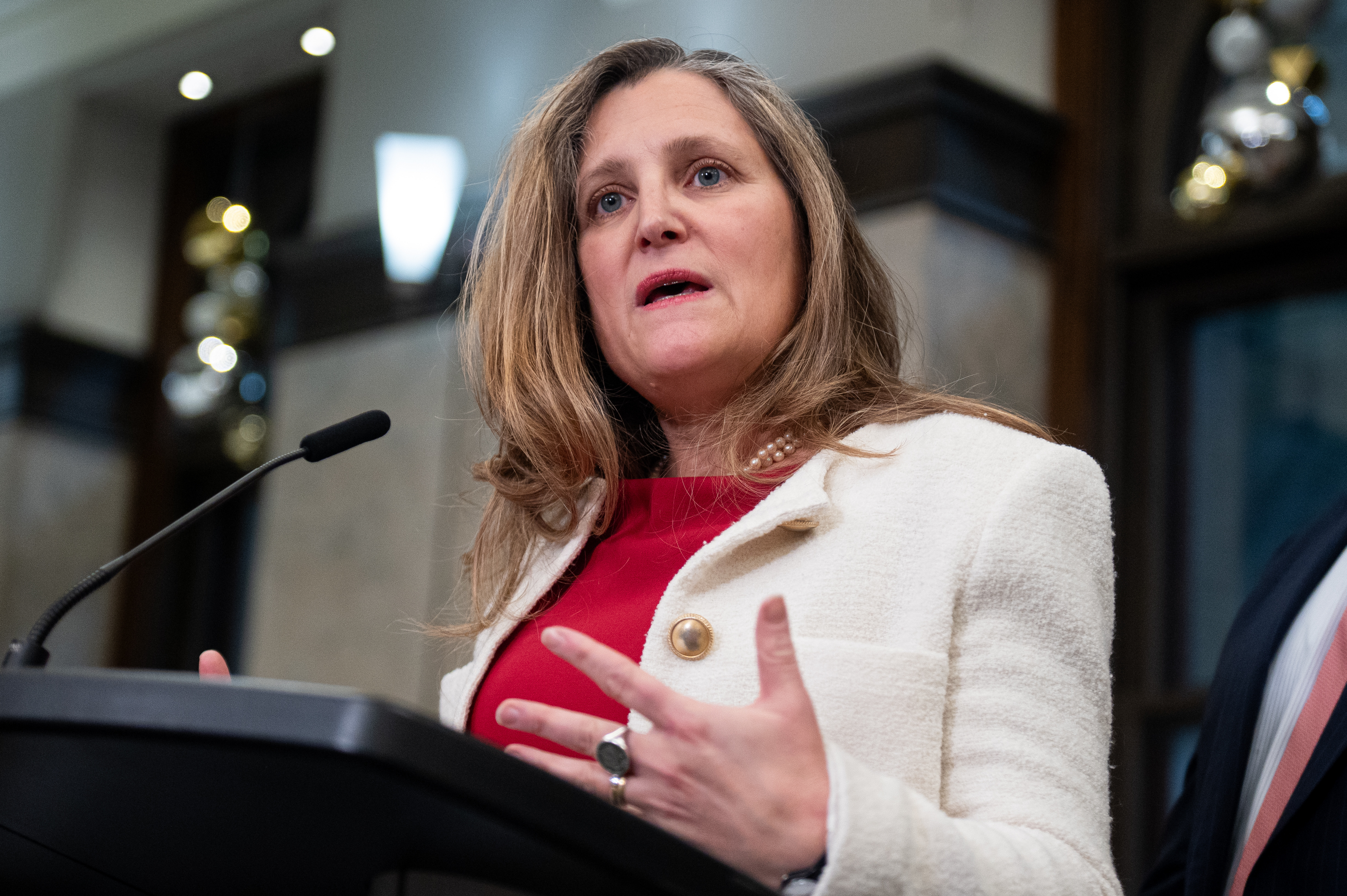 Chrystia Freeland était ministre des Finances du Canada depuis 2020.