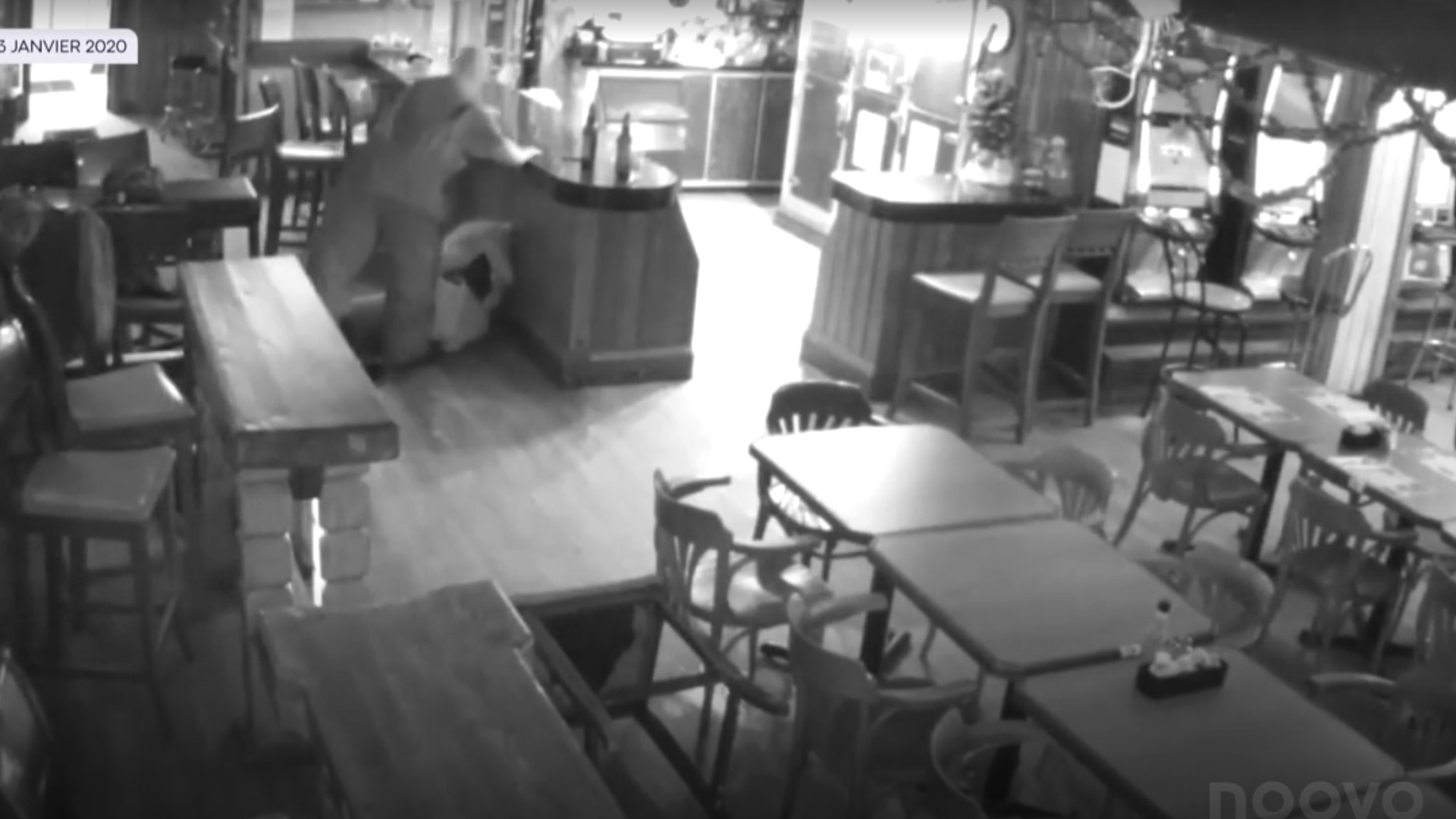 Des images de la violente agression survenu dans la nuit du 2 au 3 janvier 2020 au bar Central de Parent.