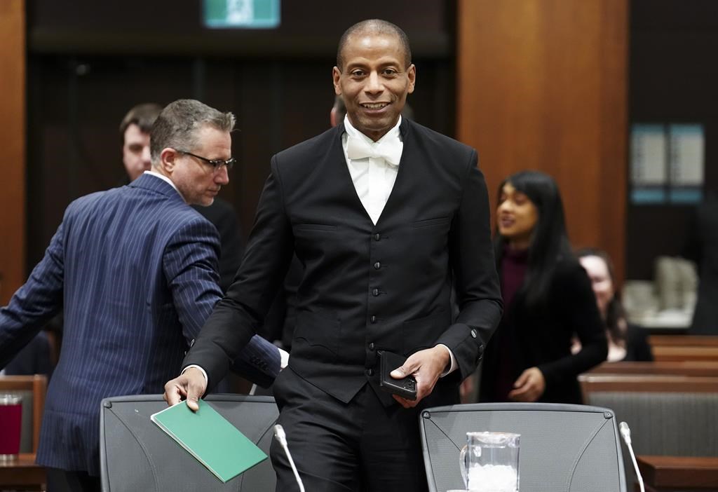 House of Commons Speaker Greg Fergus appears as a witness at a standing committee of Procedures and House Affairs on Parliament Hill in Ottawa on Monday, Dec. 11, 2023. THE CANADIAN PRESS/Sean Kilpatrick