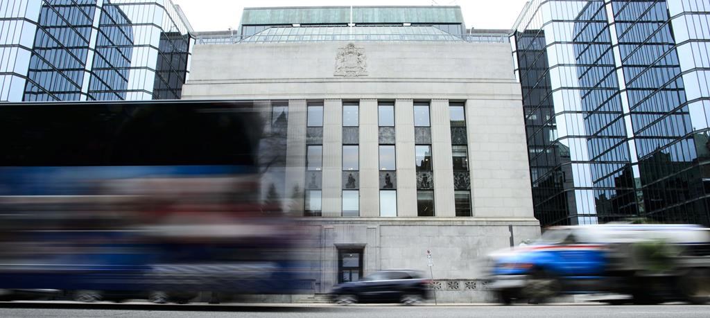 The Bank of Canada building in Ottawa is seen on Thursday, May 16, 2019. Bank of Canada deputy governor Toni Gravelle delivered an economic progress report at the Windsor-Essex Regional Chamber of Commerce on Thursday. THE CANADIAN PRESS/Sean Kilpatrick