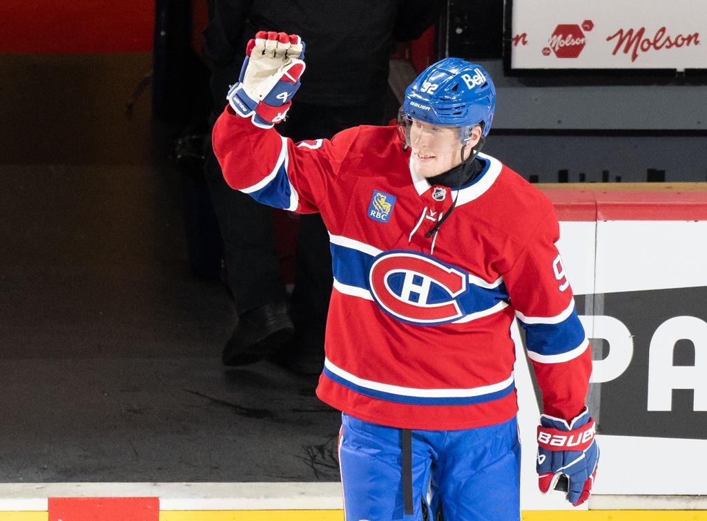 Patrik Laine après un match du Canadien contre les Islanders de New York le 3 décembre 2024 à Montréal.