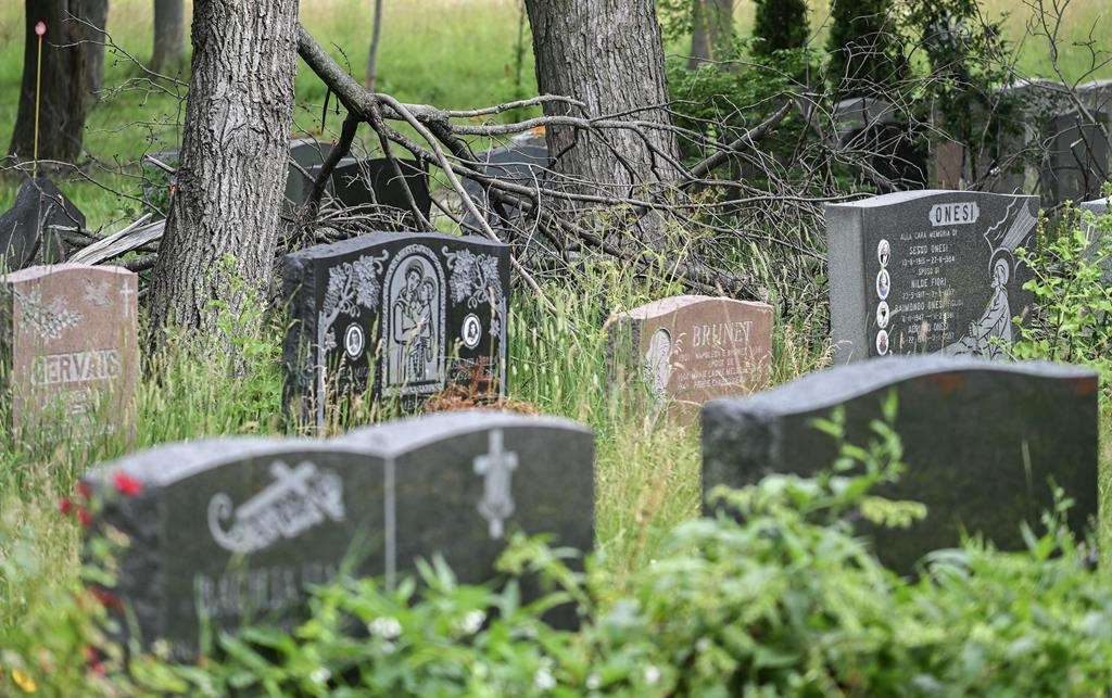 Le cimetière Notre-Dame-des-Neiges, situé à Montréal, a été en grande partie fermé au public de la mi-janvier à la mi-septembre de l'année dernière en raison d'une grève de certains de ses employés. 